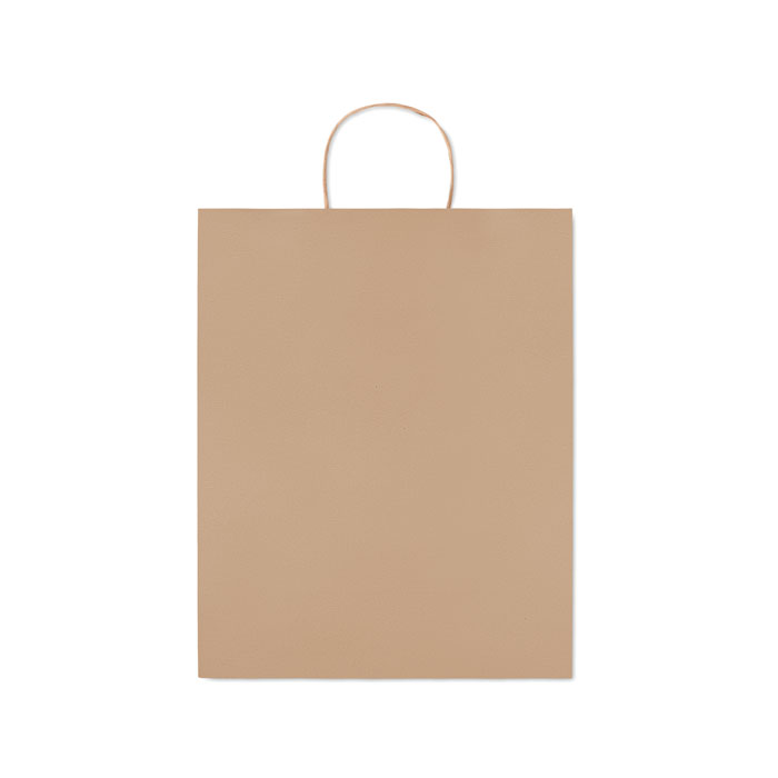Large Gift paper bag 90 gr/m² Beige item picture back