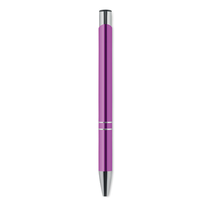 Penna a sfera in alluminio Fucsia item picture back