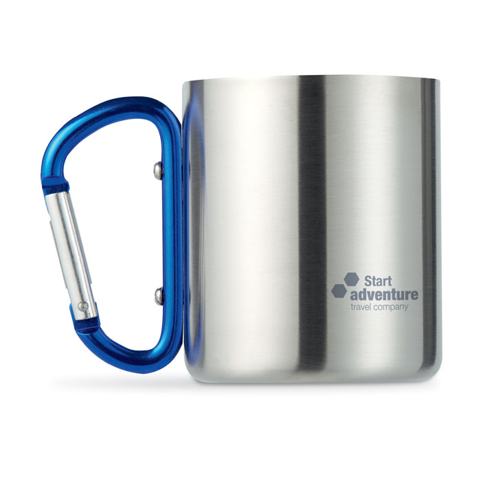 Metal mug & carabiner handle Blu item picture printed