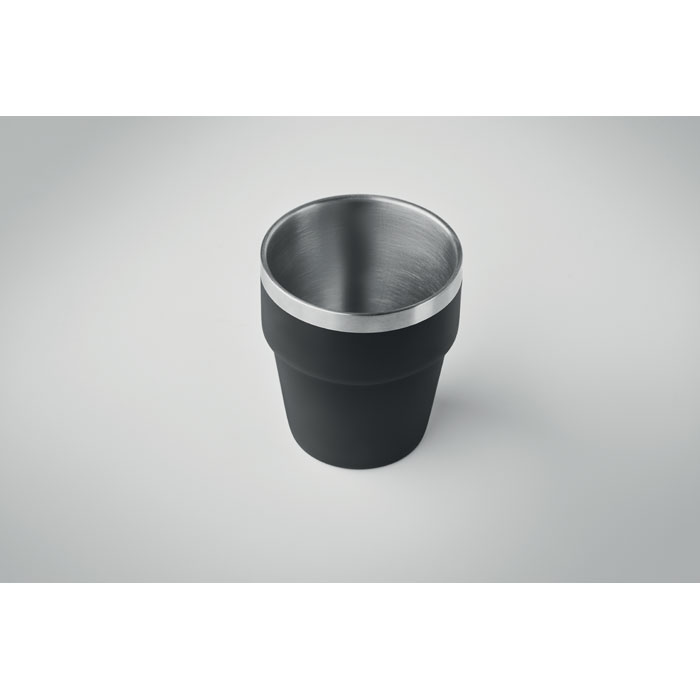 Bicchiere doppio strato 250 ml Nero item detail picture