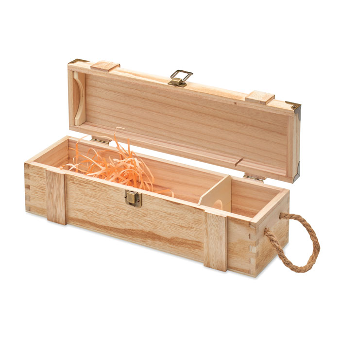 Paulownia wood wine gift box Legno item picture back