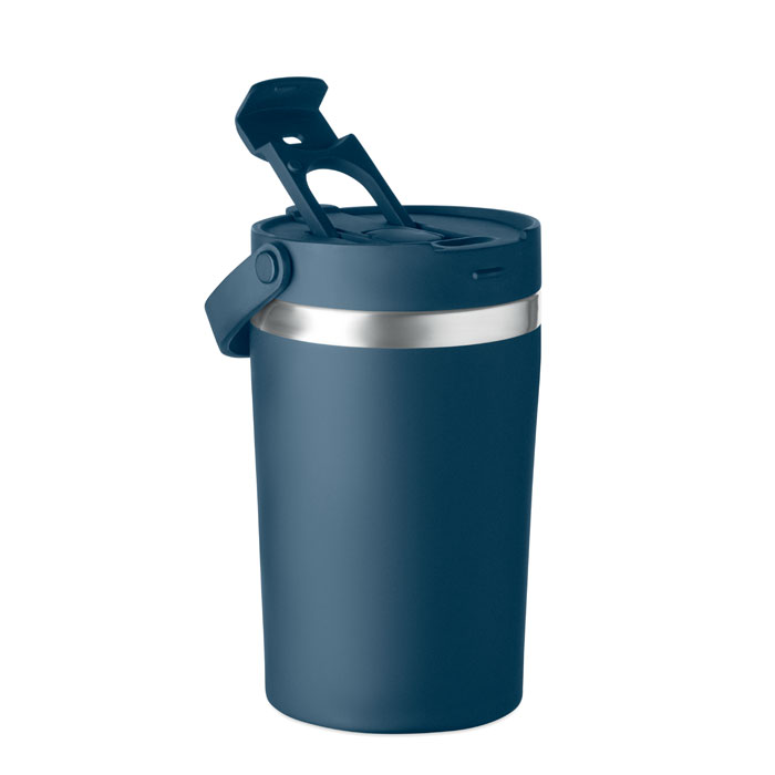 Bicchiere doppio strato 350 ml Francese Navy item picture back