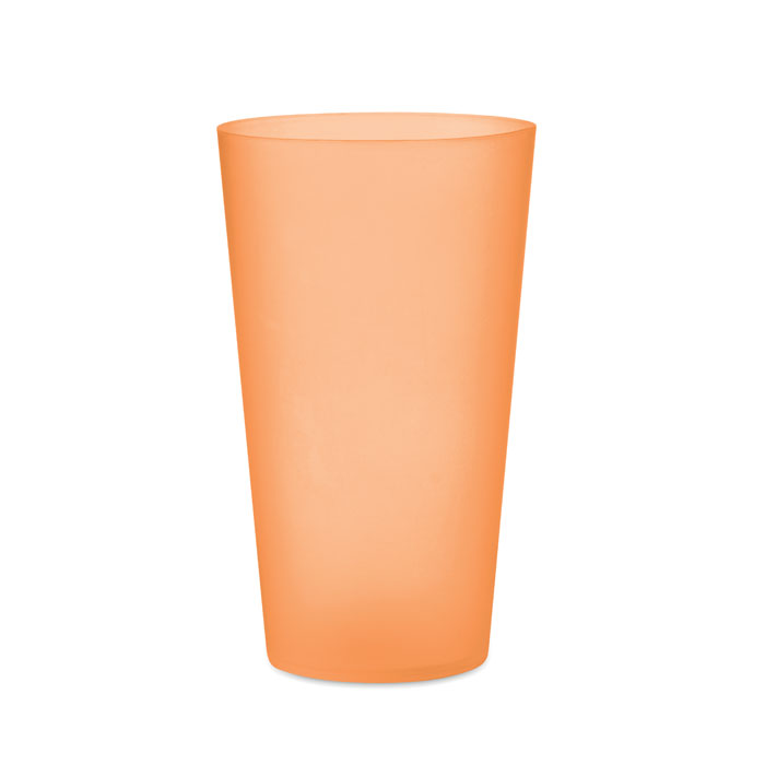 Bicchiere per eventi 500ml Arancio Trasparente item picture front