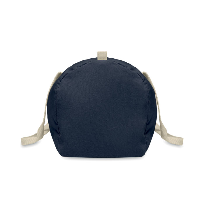 Recycled cotton sports bag Francese Navy item picture side