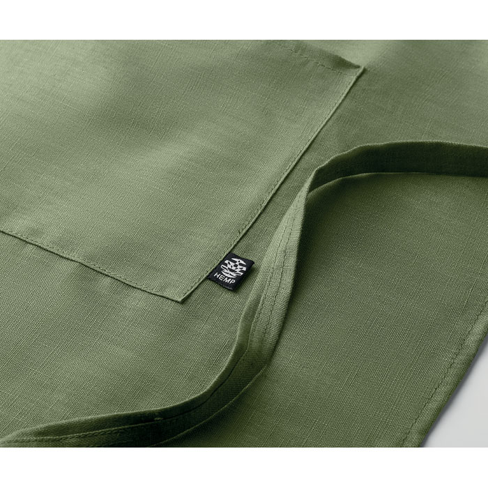 Hemp adjustable apron 200 gr/m² Verde item detail picture