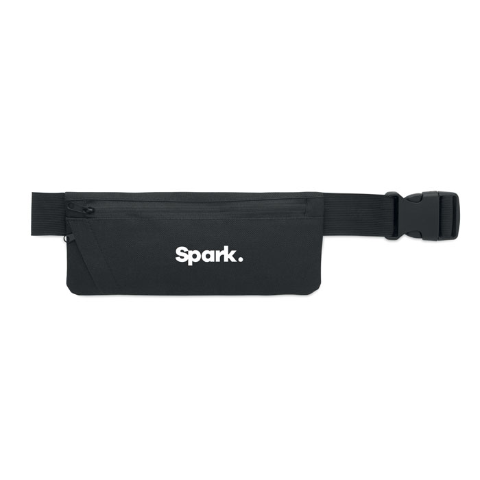 Marsupio sportivo 600D RPET Nero item picture printed