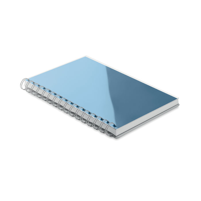 A5 RPET notebook recycled lined Blu Royal item picture side