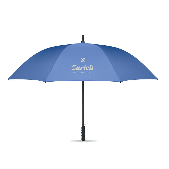 27 inch windproof umbrella Blu Royal item picture printed