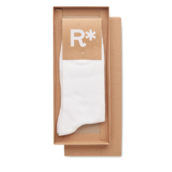 Pair of socks in gift box L Bianco item picture printed