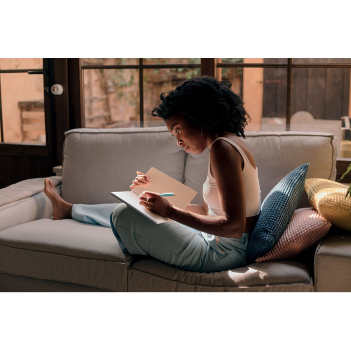 Notebook in cartone riciclato A5 Beige item picture 3