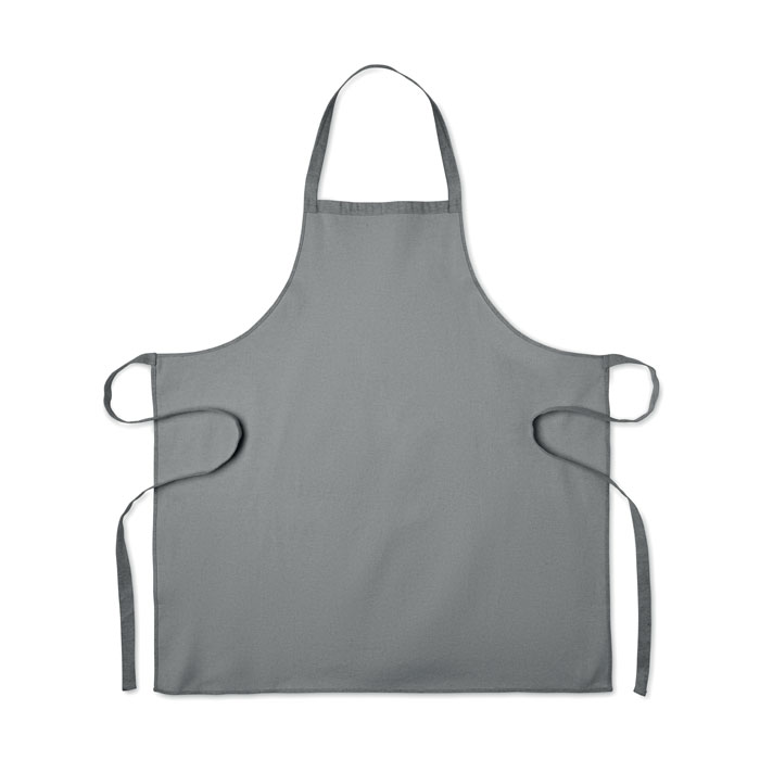 Grembiule da cucina in cotone rici Grigio item picture open