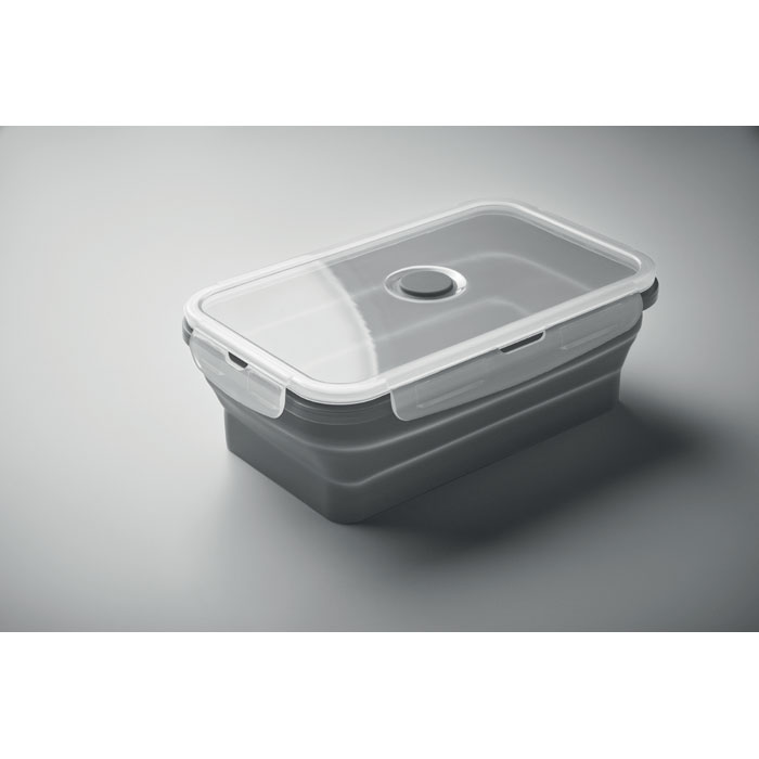 Collapsible silicone lunch box Grigio Pietra item detail picture