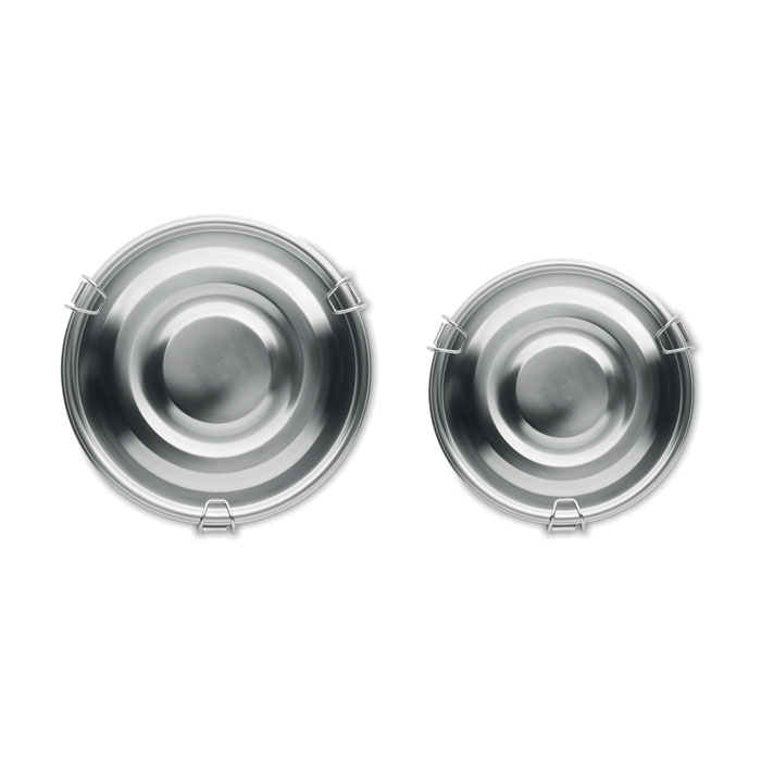 Set of 2 stainless steel boxes Argento Opaco item picture back