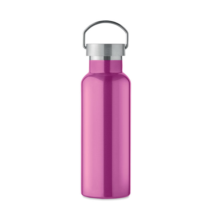 Double wall bottle 500 ml Fucsia item picture back