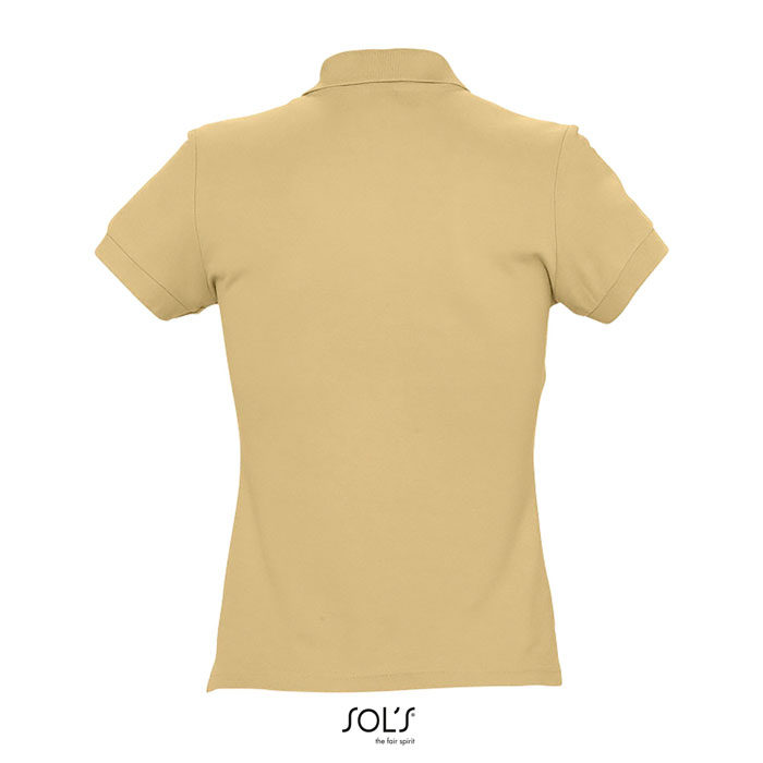 PASSION WOMEN POLO 170g Sand item picture back