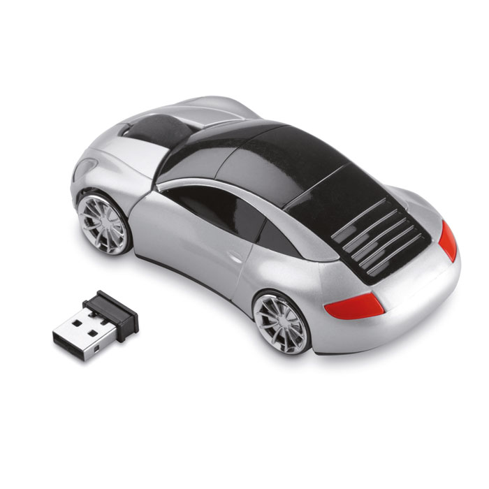 Mouse wireless 'automobile' Argento Opaco item picture back