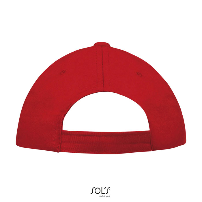 BUZZ FIVE PANEL CAP Rosso item picture back