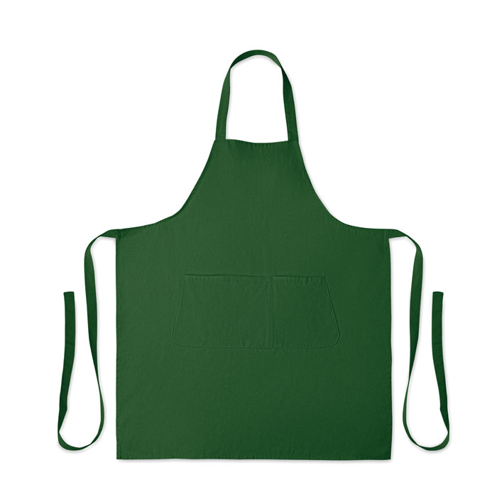 Organic cotton apron 240 gr/m² Verde Scuro item picture 2