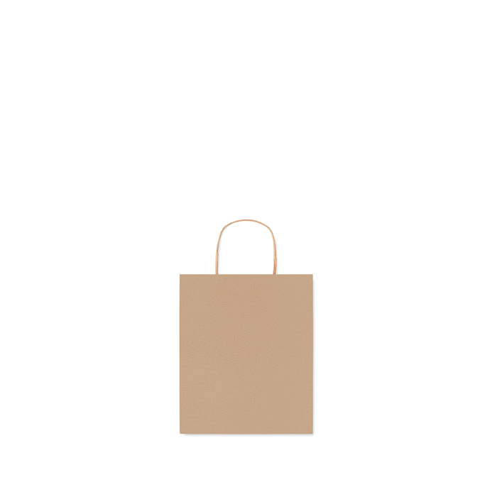 Small Gift paper bag 90 gr/m² Beige item picture back