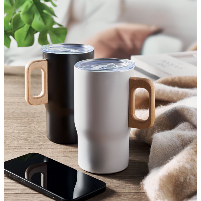 Tazza a doppio strato da 350 ml Bianco item ambiant picture