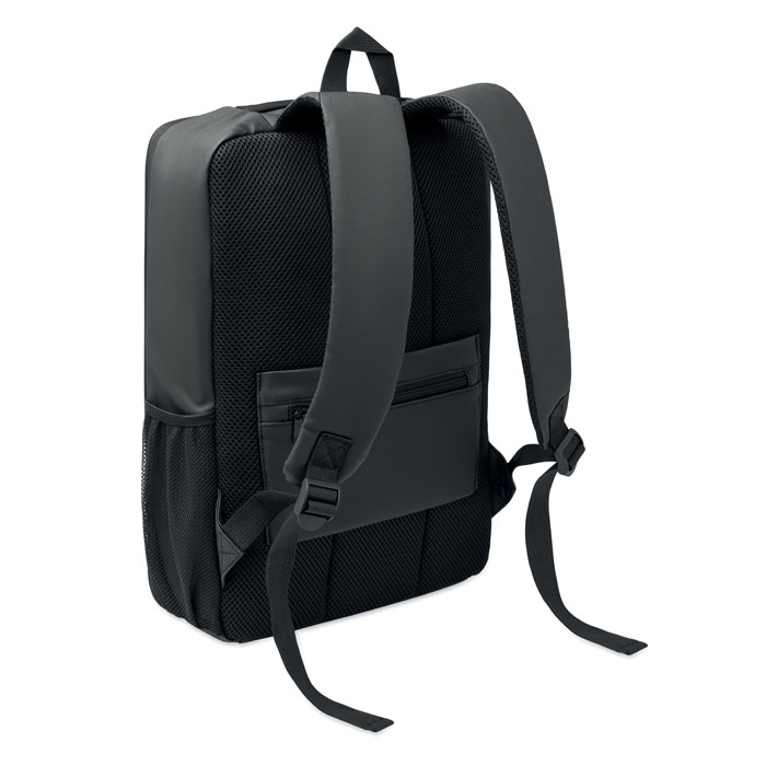 15" hard shell RPET backpack Nero item picture back
