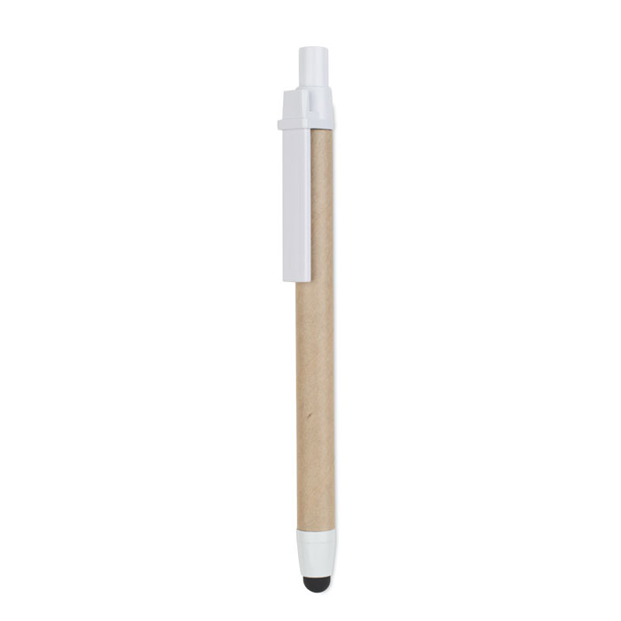 Penna in carta riciclata white item picture front