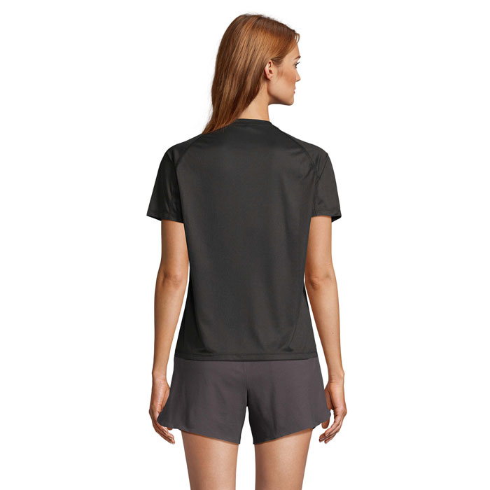 VORTEX WOMEN RAGLAN T-SHIRT Nero item picture back