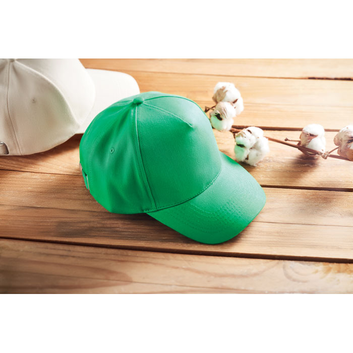 Organic cotton baseball cap Verde item ambiant picture