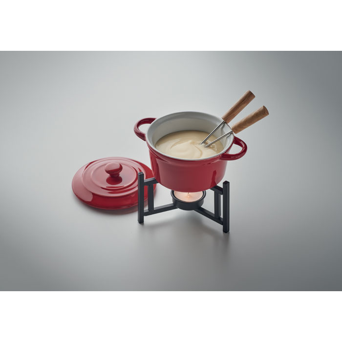 Set fonduta in ceramica 300 ml Rosso item detail picture