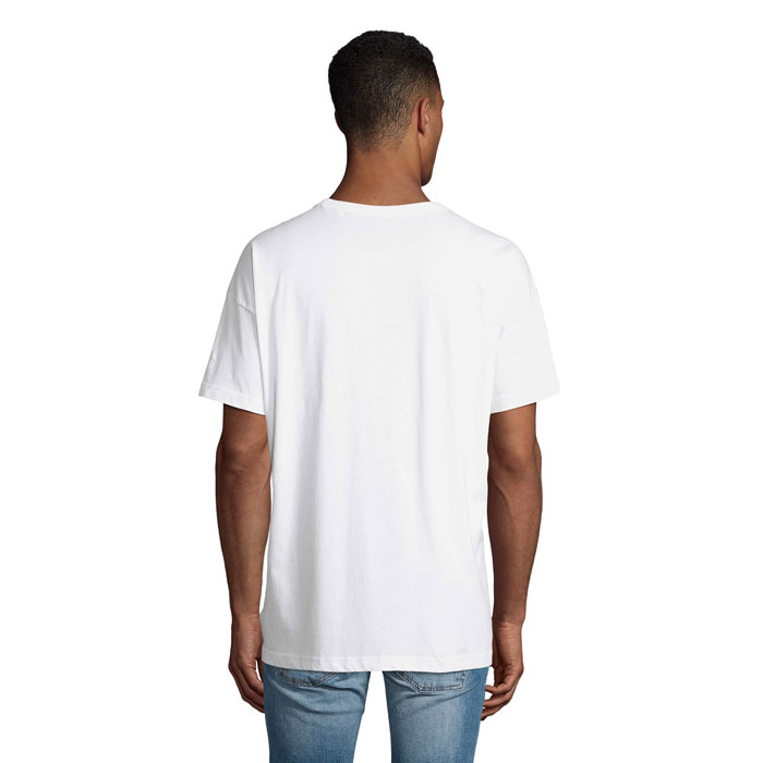 BOXY MEN OVERSIZED T-SHIRT Bianco item picture back