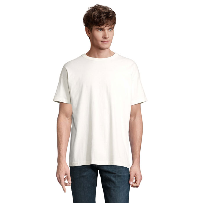 BOXY MEN OVERSIZED T-SHIRT Bianco Sporco item picture front