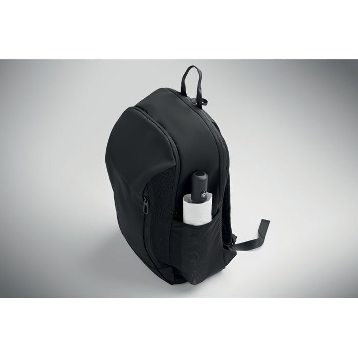 15" soft PU laptop backpack Nero item detail picture