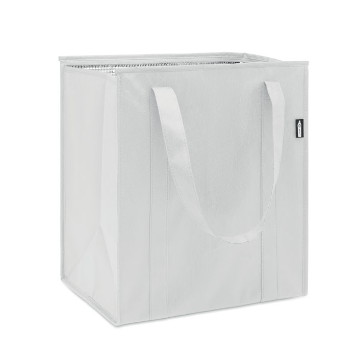 Non woven RPET cooler bag Bianco item picture side