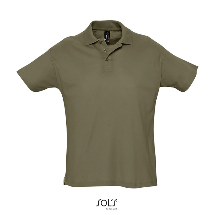 SUMMER II UOMO POLO 170g army item picture front