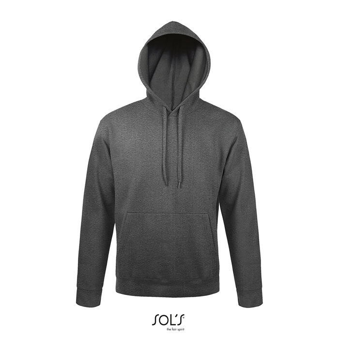 SNAKE HOOD SWEATER 280g charcoal melange item picture front
