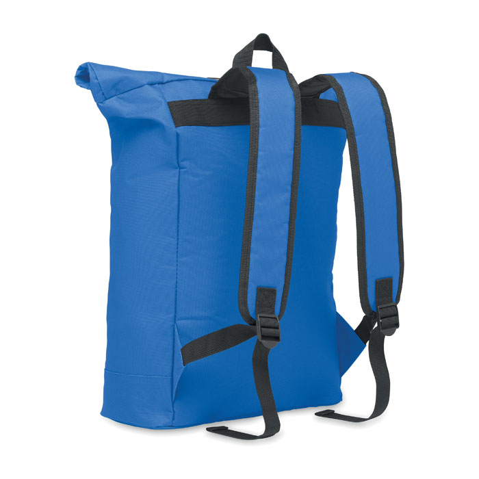 600Dpolyester rolltop backpack Blu Royal item picture back
