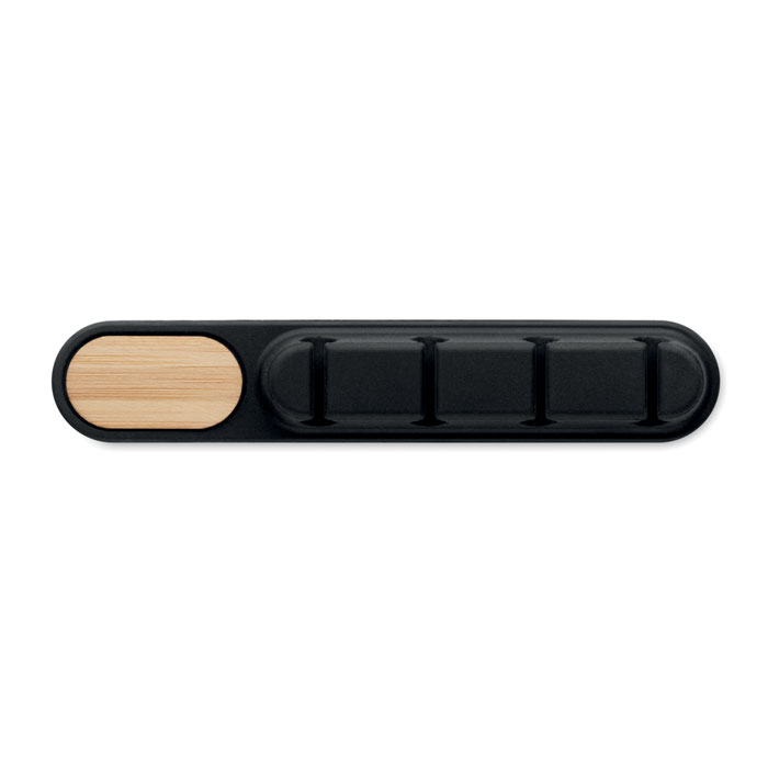 Organizzatore cavi in silicone Nero item picture top