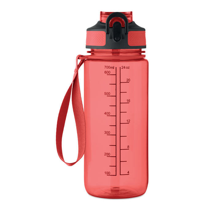 Bottiglia sport 700ml Rosso Trasparente item detail picture