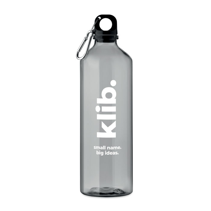 Bottiglia in RPET 750ml Grigio Trasparente item picture printed