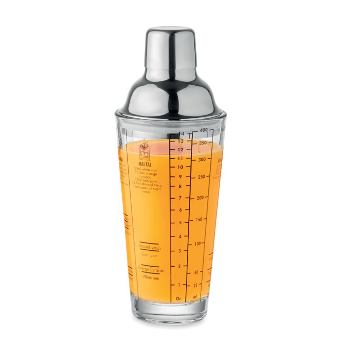 Glass cocktail shaker 400 ml Trasparente item picture side