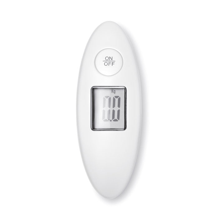 Luggage scale white item picture back