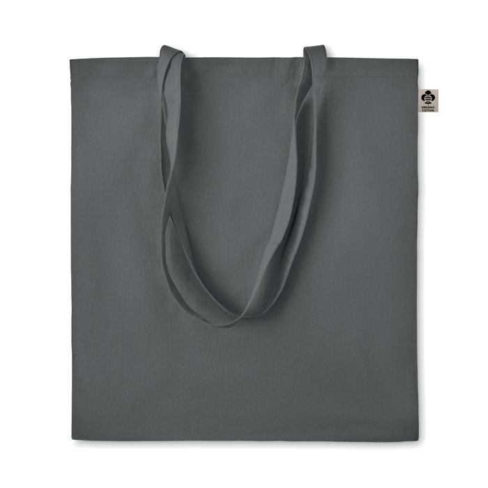 Shopper in cotone organico     MO6189- dark grey item picture front