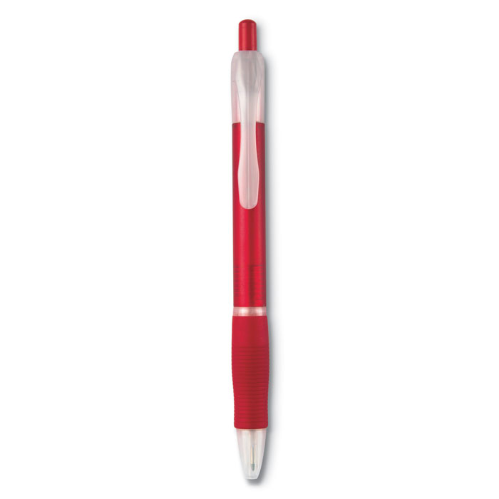 Penna a sfera transparent red item picture front