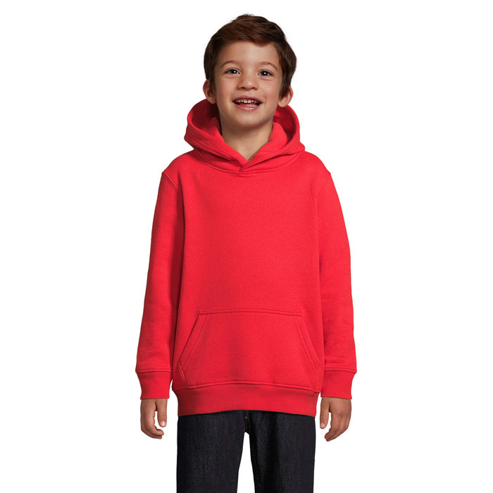 CONDOR KIDS Felpa cappuccio Grigio Melange 2 item picture front