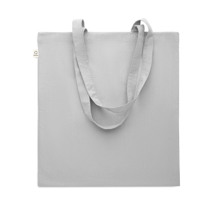 Recycled cotton shopping bag Grigio item picture open