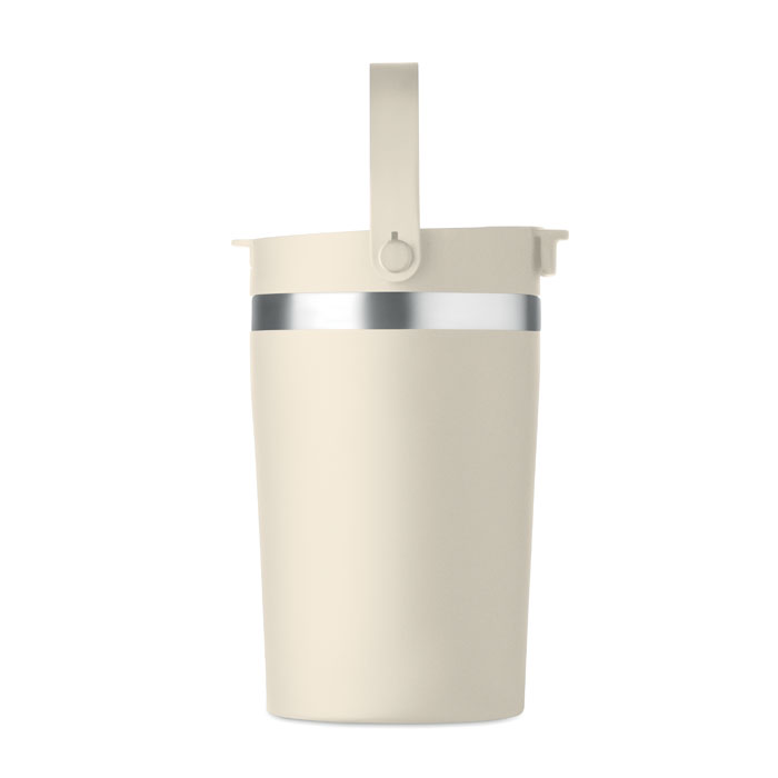 Bicchiere doppio strato 350 ml Beige item picture 3