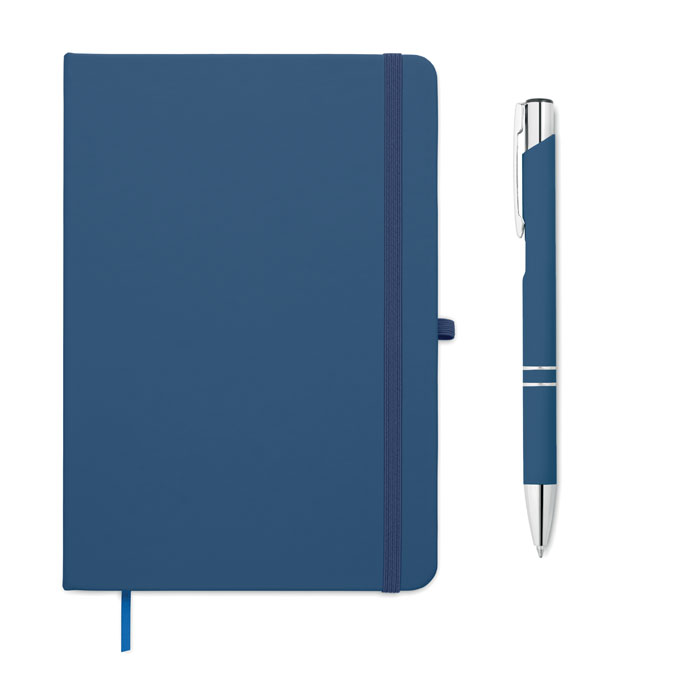 Set notebook A5 in PU Blu item picture front