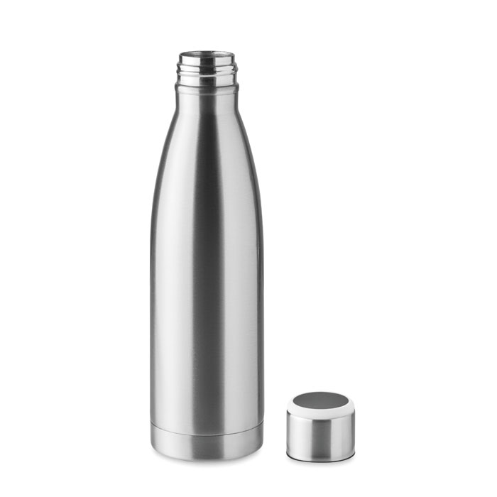 Bottiglia doppio strato 500 ml matt silver item picture open