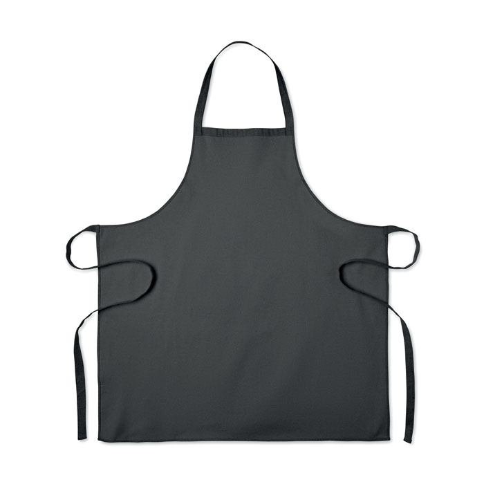Grembiule da cucina in cotone rici Nero item picture open