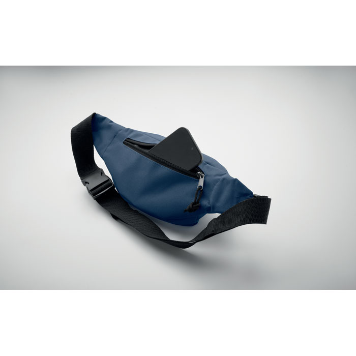 Marsupio in 600D RPET Blu item picture open